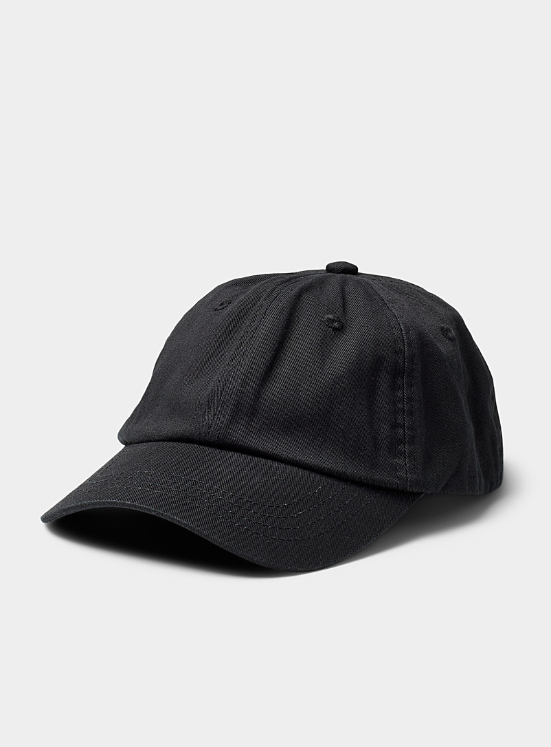 Acne Studios Black Monochrome twill cap for men