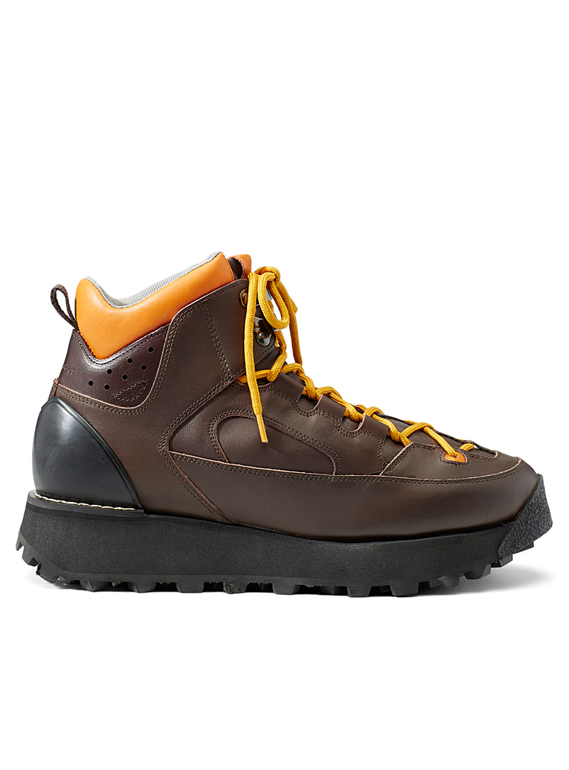 Acne Studios Brown Orange-accent trek boots Men for men