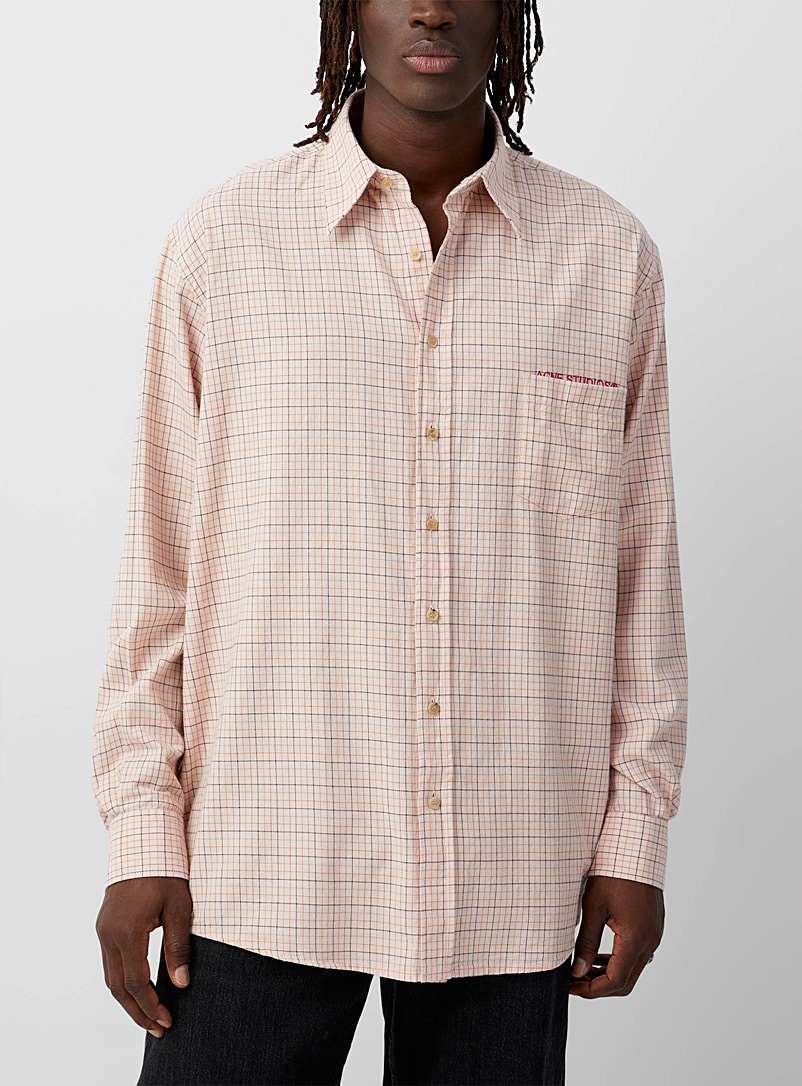 Acne Studios Pink Rosy checkered shirt for men