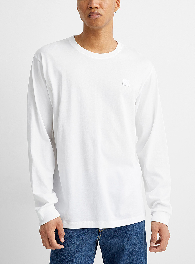 Acne Studios White Face long-sleeve T-shirt for men