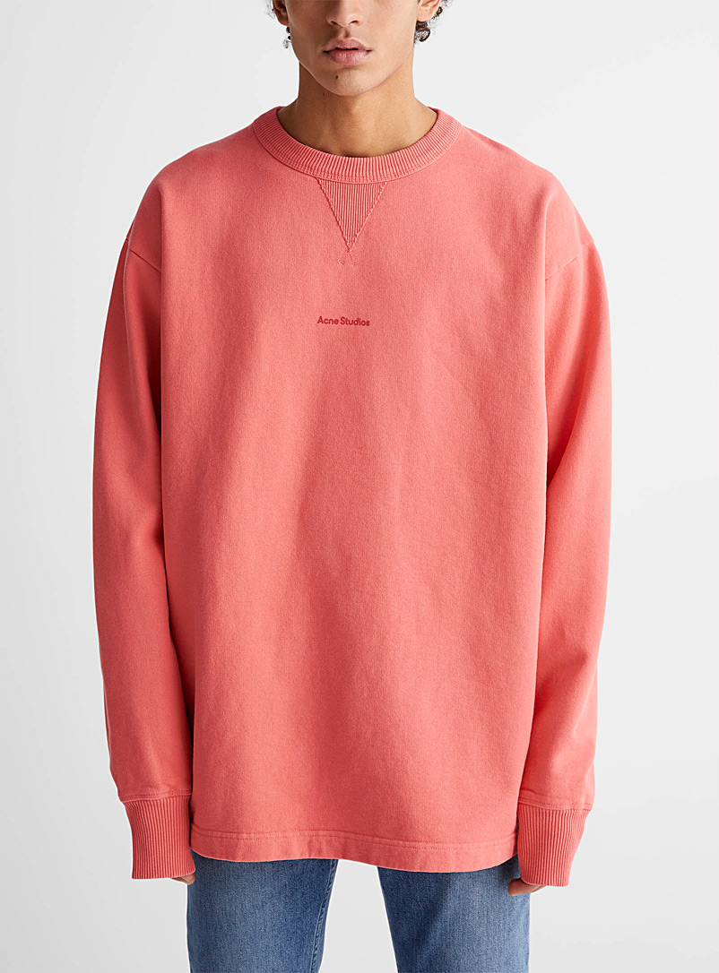 Acne Studios Pink Minimalist signature sweatshirt for men
