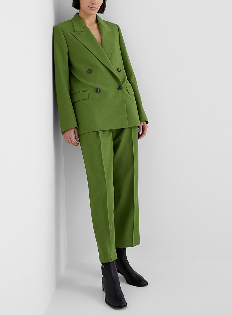 Acne Studios Mossy Green Dynamic collar jacket for women