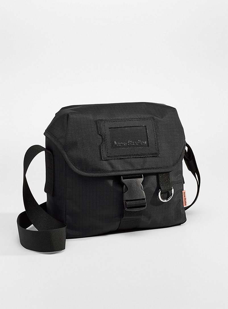 Acne Studios Black Ripstop messenger bag for women