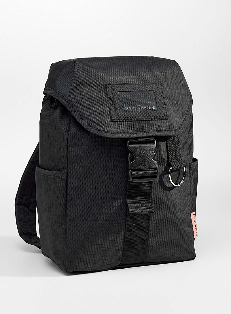 Acne Studios Black Ripstop backpack for women