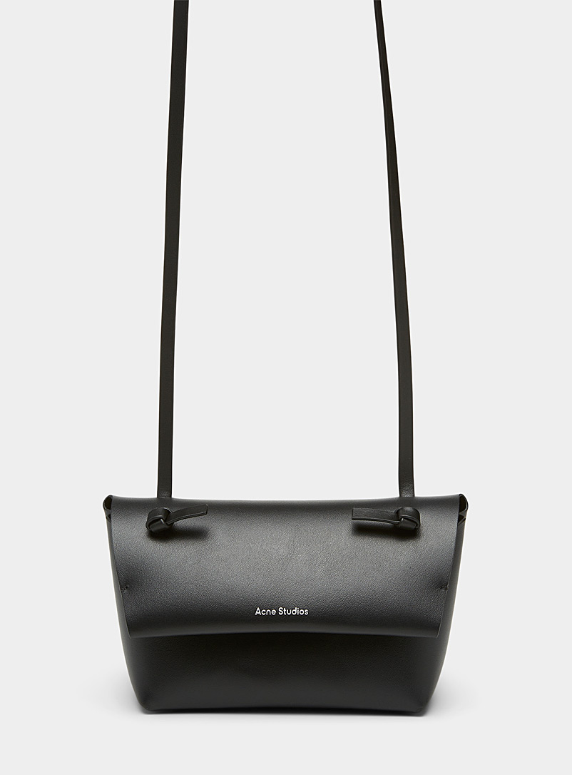 Acne Studios Black Knotted strap mini shoulder bag for women