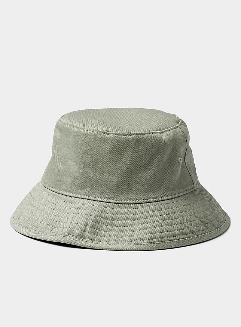Acne Studios Lime Green Monochrome twill bucket hat for women