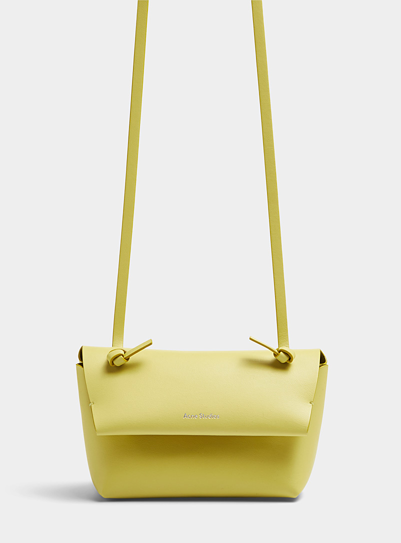 Acne Studios Lime Green Knotted strap mini-bag for women