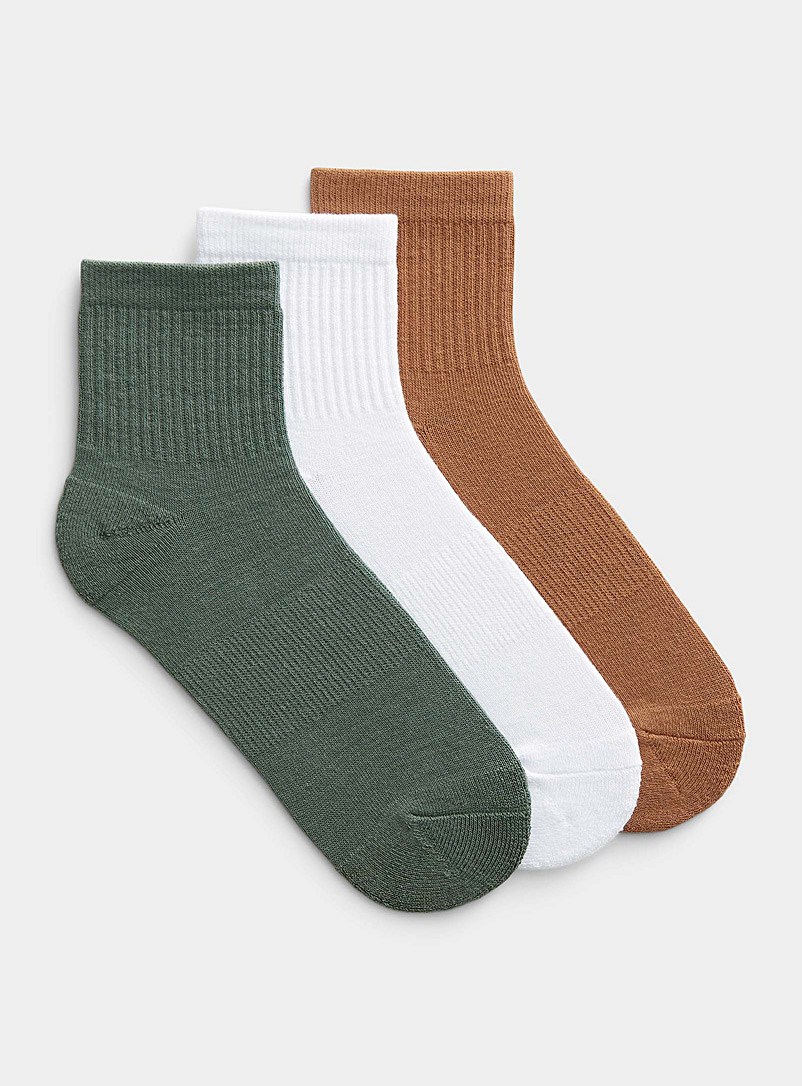 Organic cotton ankle socks 3-pack, Le 31