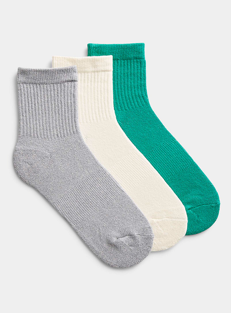 Chaussettes courtes côtelées ajourées - Chaussettes basses Chaussettes courtes côtelées ajourées - Chaussettes basses