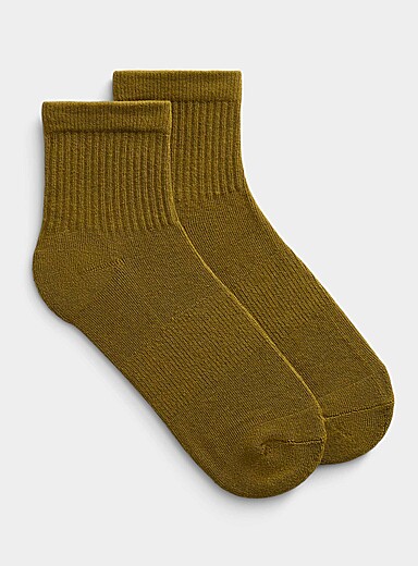 Solid colour ankle socks