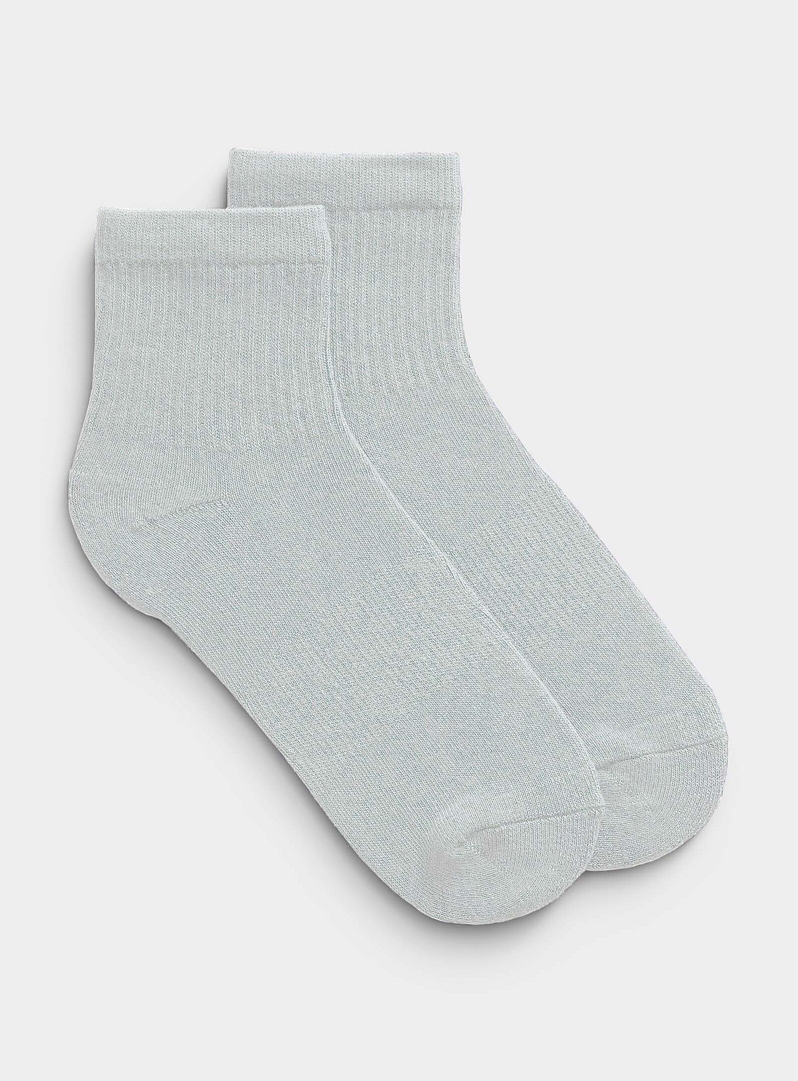 Simon's Solid Colour Ankle Socks In Blue