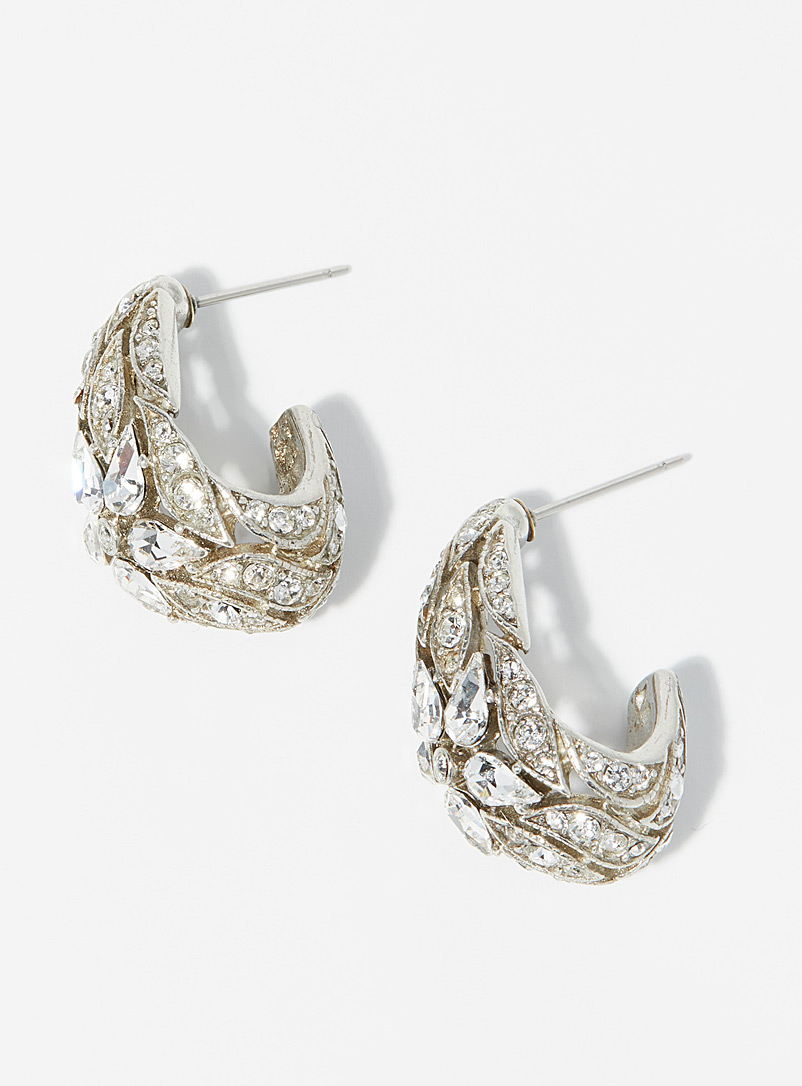 Ben-Amun Patterned White Camille earrings for women