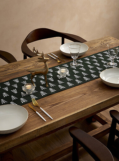White firs tapestry table runner See available sizes <b>Christmas Collection</b>