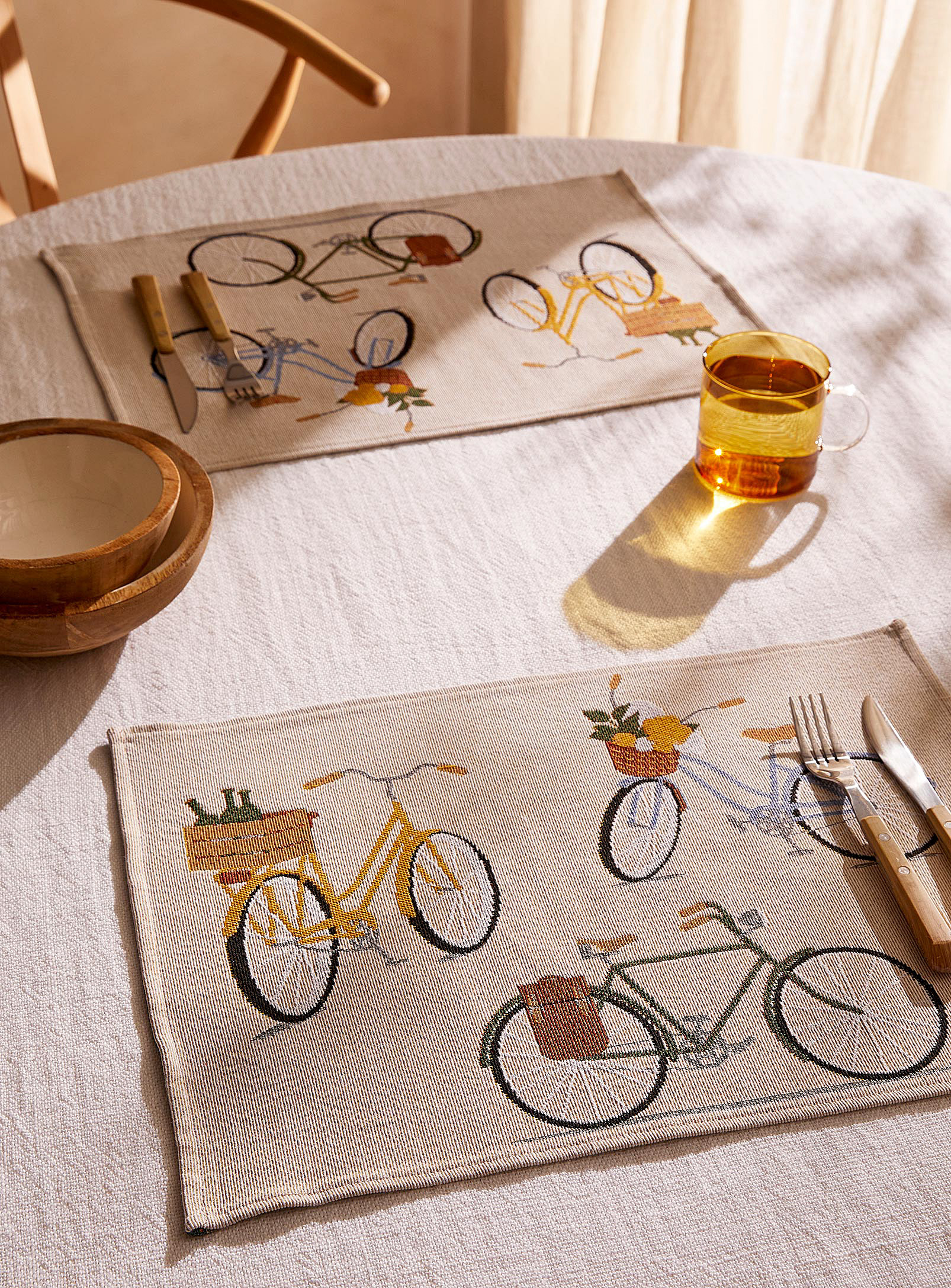 Simons Maison - Bike ride tapestry placemats Set of 2