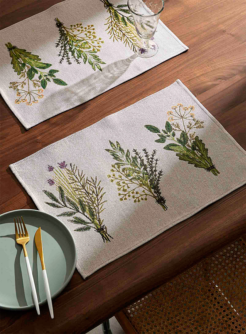 Dried Flower Bouquets Tapestry Placemats Set Of 2