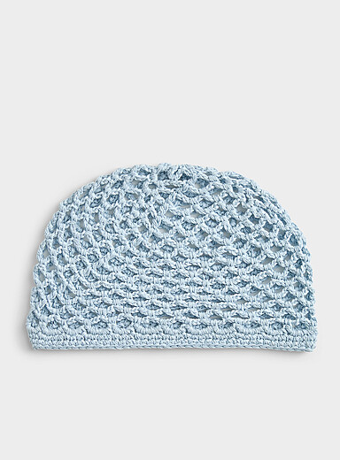 Crochet-like openwork tuque