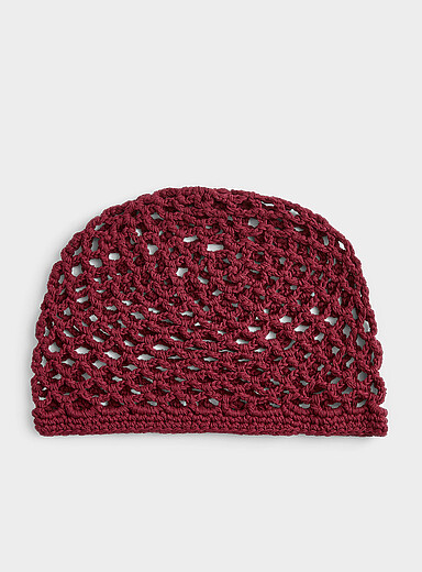 La tuque ajour&eacute;e effet crochet