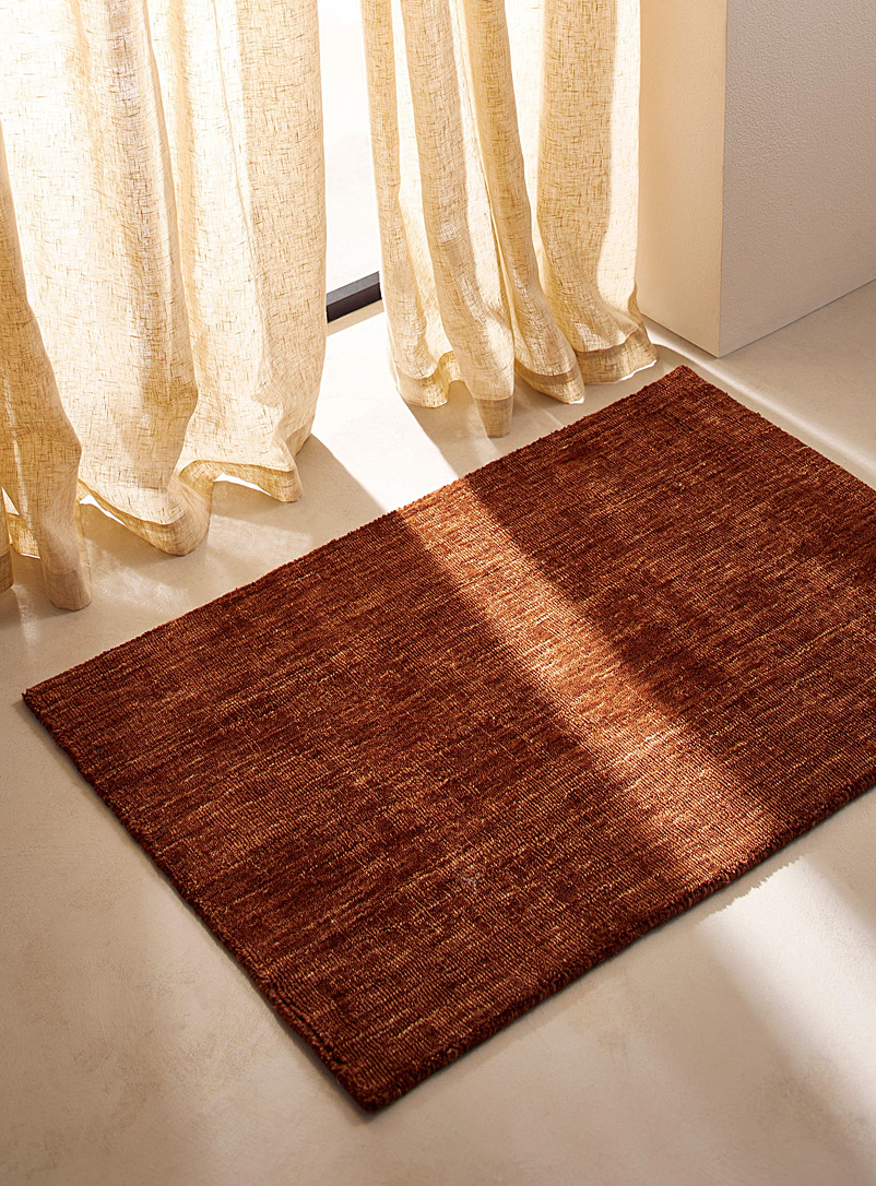 Simons Maison Copper/Rust Heathered wool artisanal accent rug See available sizes