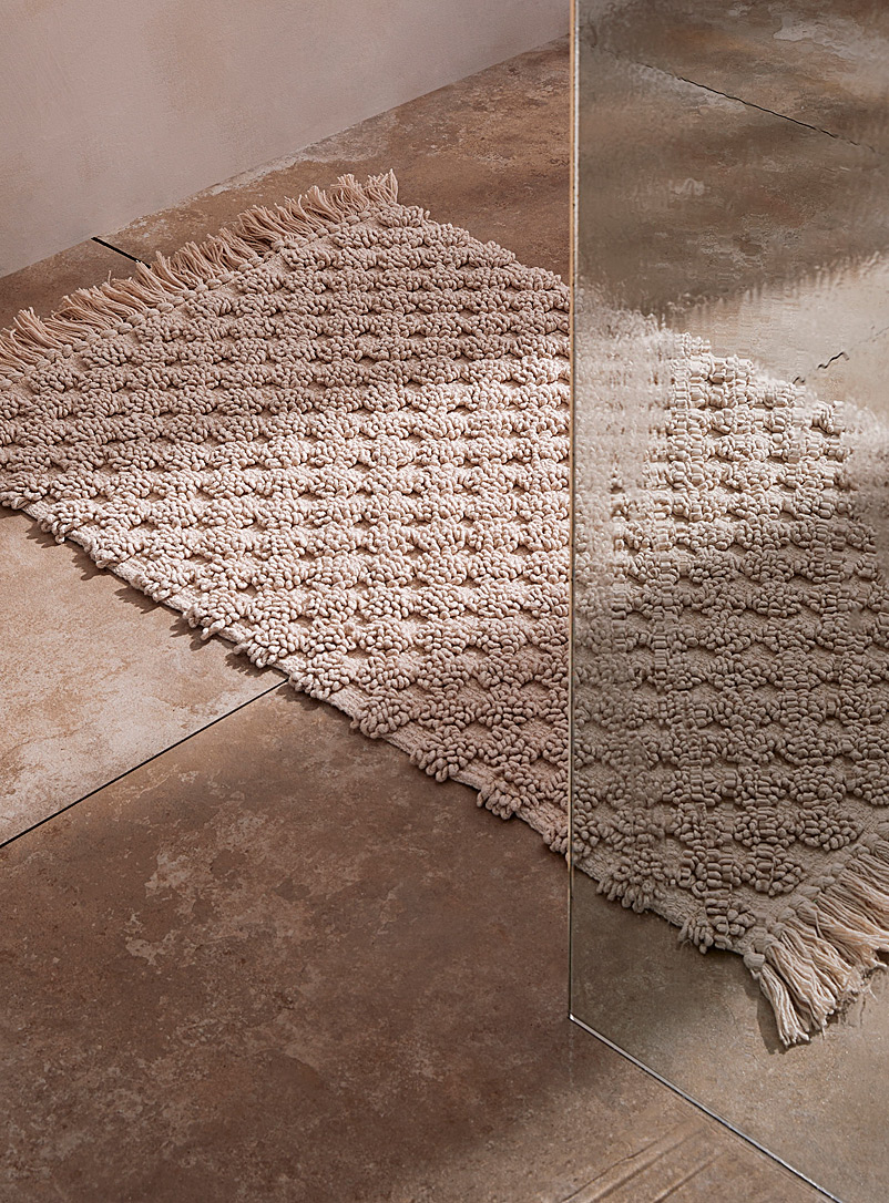 Simons Maison Sand Looped cobblestone bath mat 50 x 80 cm