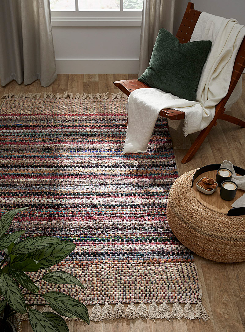 Simons Maison: Le tapis multicolore tissage artisanal 120 x 180 cm Assorti