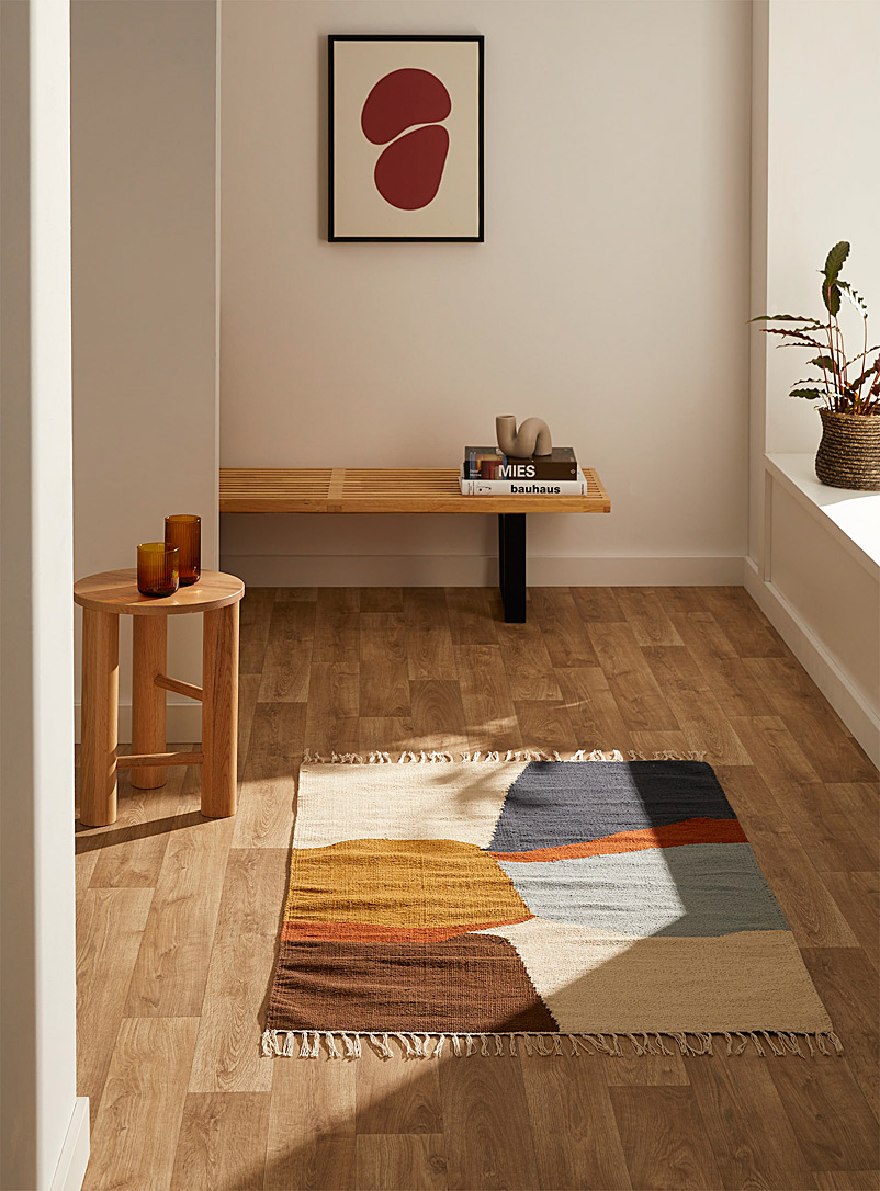 Simons Maison: Le tapis blocs minéraux 90 x 130 cm Assorti