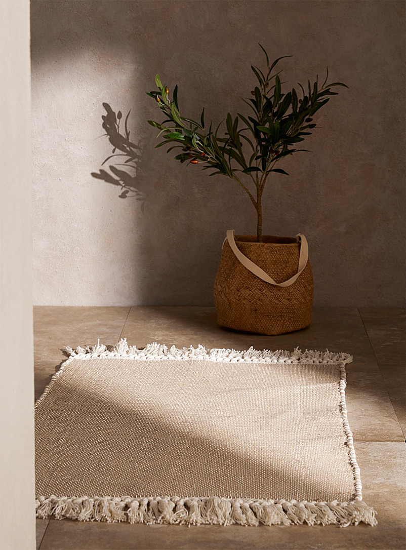 Simons Maison: Le tapis réversible inspiration du désert 60 x 90 cm Beige crème