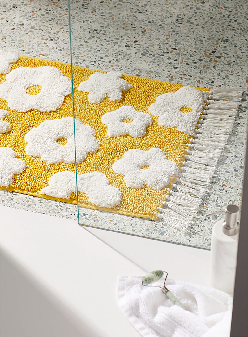 Simons Maison: Le tapis de bain fleurs rétro 50 x 80 cm Assorti