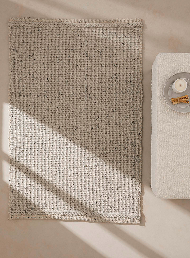 Simons Maison: Le petit tapis tressage mélange de laine Voir nos formats offerts Gris