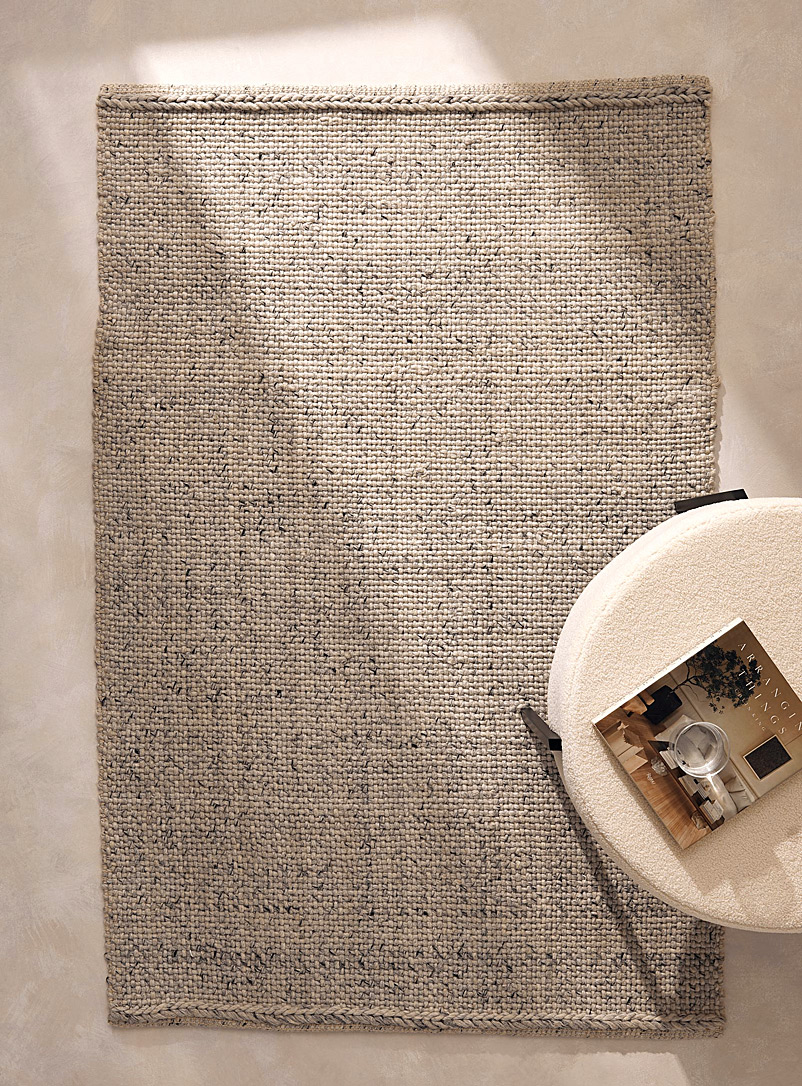 Simons Maison Grey Braided wool rug 120 x 180 cm