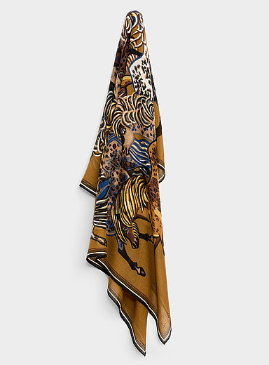 Abstract horse scarf