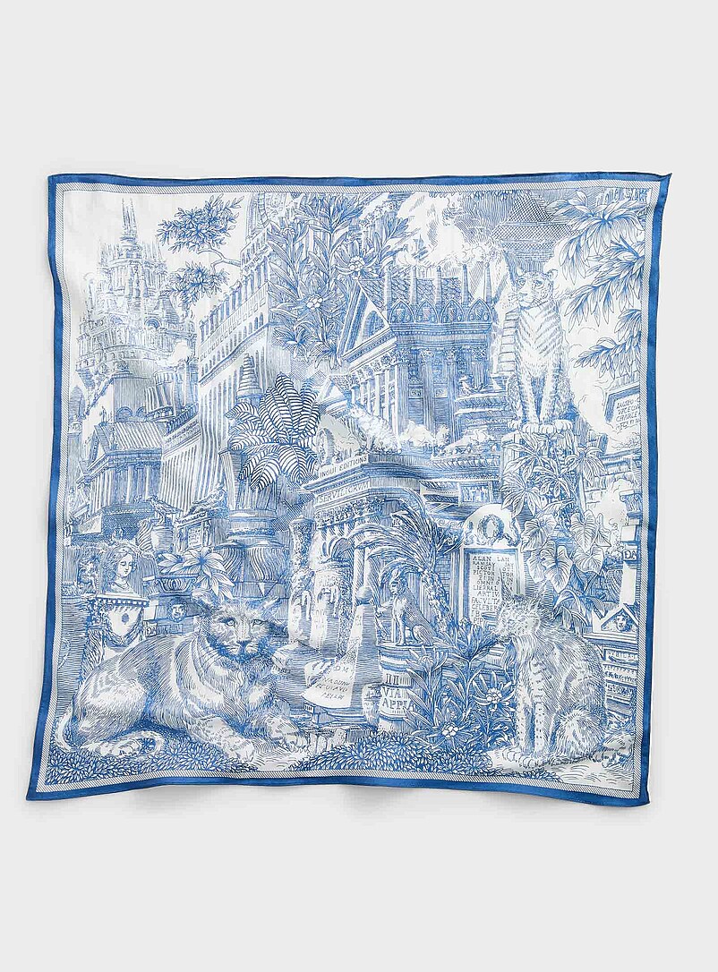 Piranesi Blue Scarf