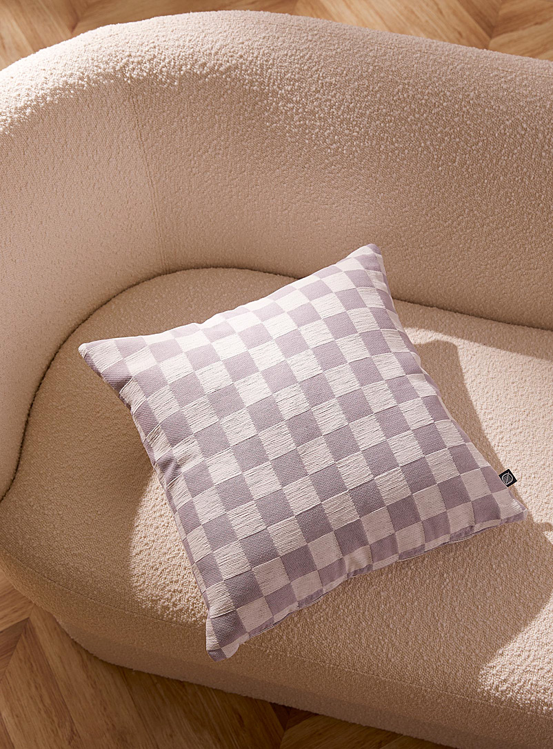 Simons Maison Lilacs Checkered cushion 45 x 45 cm