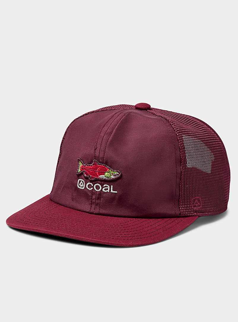 Coal Ruby Red Zephyr trucker cap for men