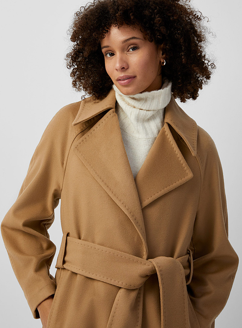 Drykorn Honey Alperton wool and cashmere robe coat for women