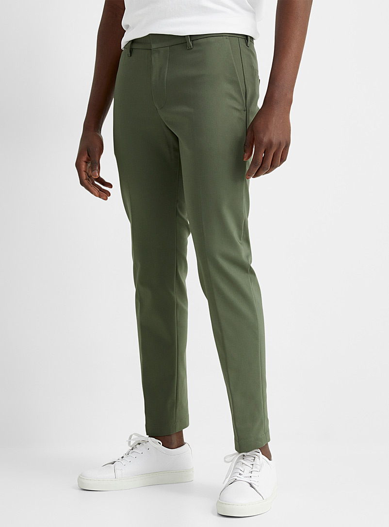 Drykorn Green Sight moss green techno pant Slim fit for men