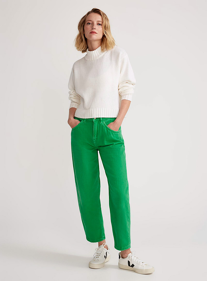 Drykorn: Le jean ballon vert Shelter Vert pâle-lime pour femme
