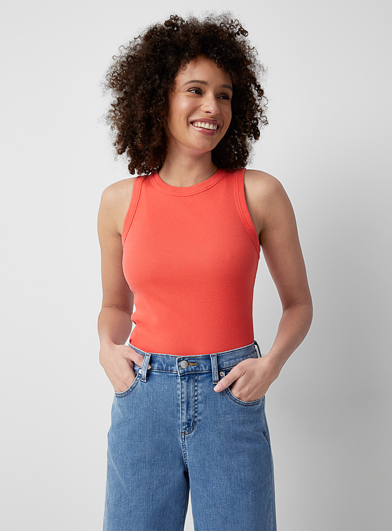 Drykorn Coral Finely ribbed crew-neck cami for women