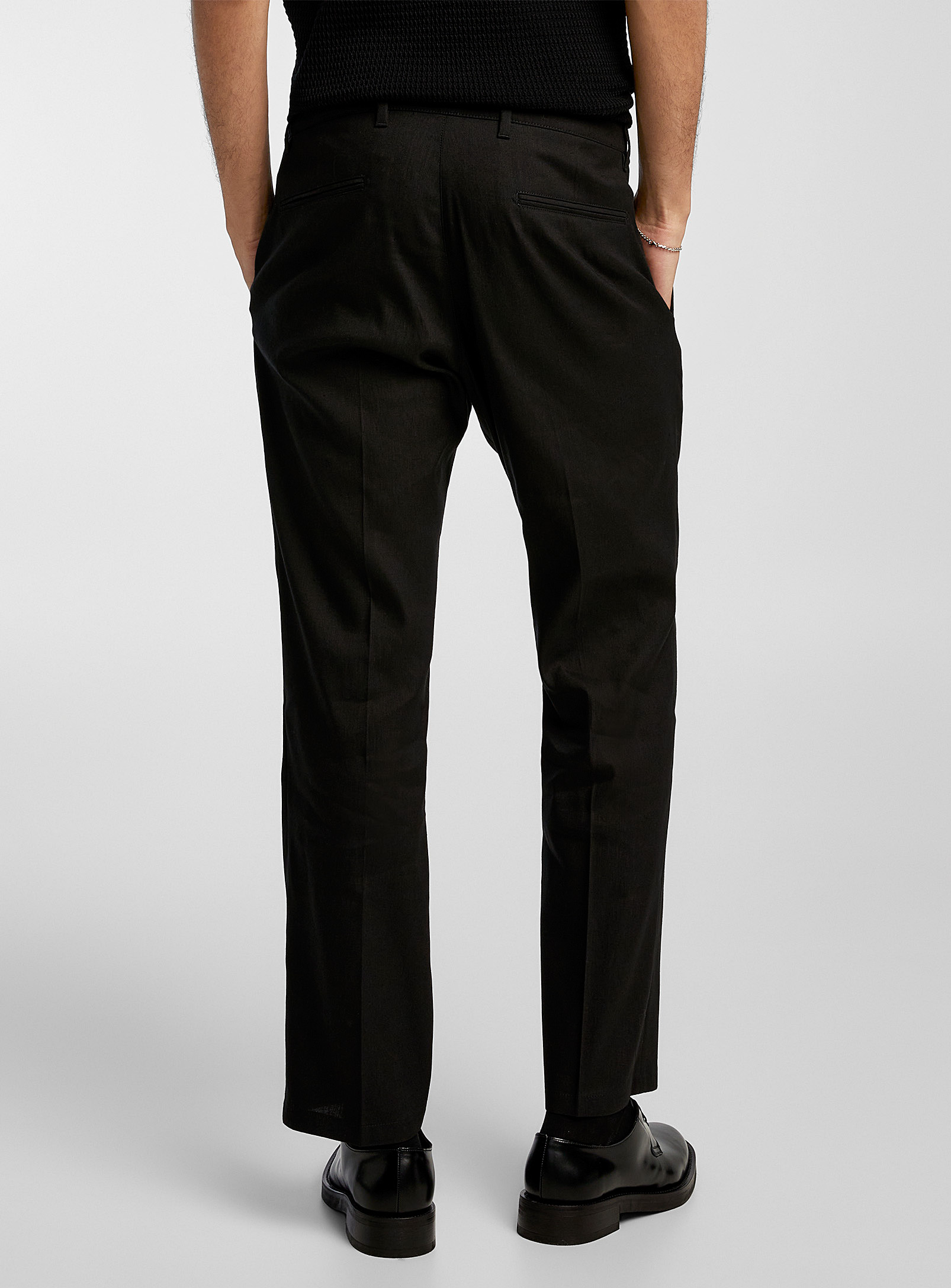 Drykorn - Le pantalon à plis lin extensible Coupe droite