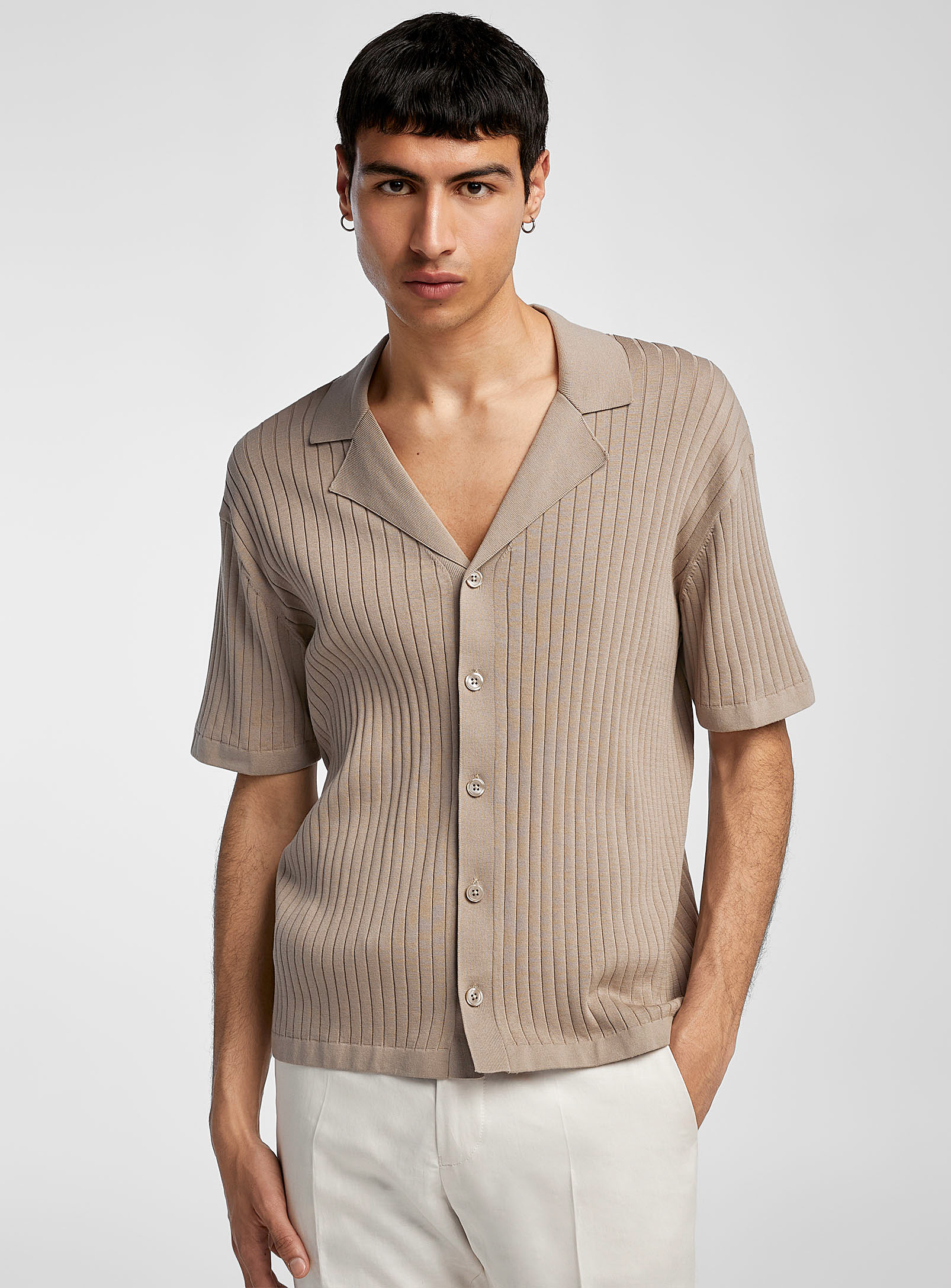 Drykorn - La chemise tricot côtes plates