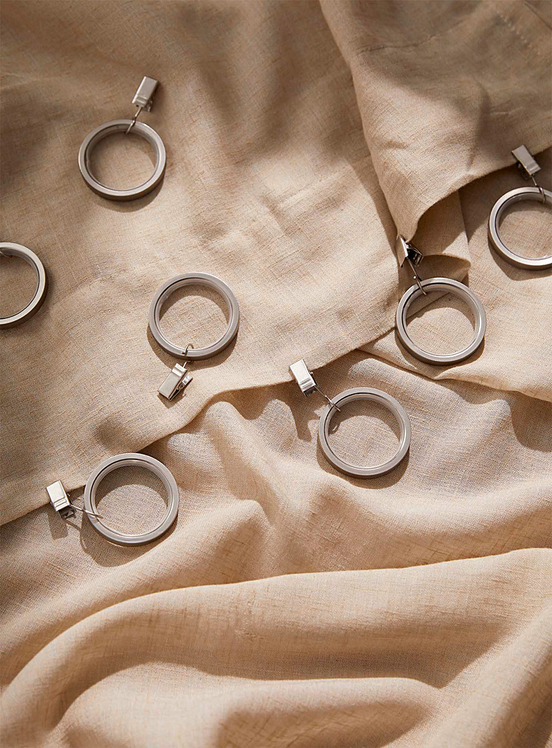 Umbra Assorted Curtain metal clip rings Set of 7