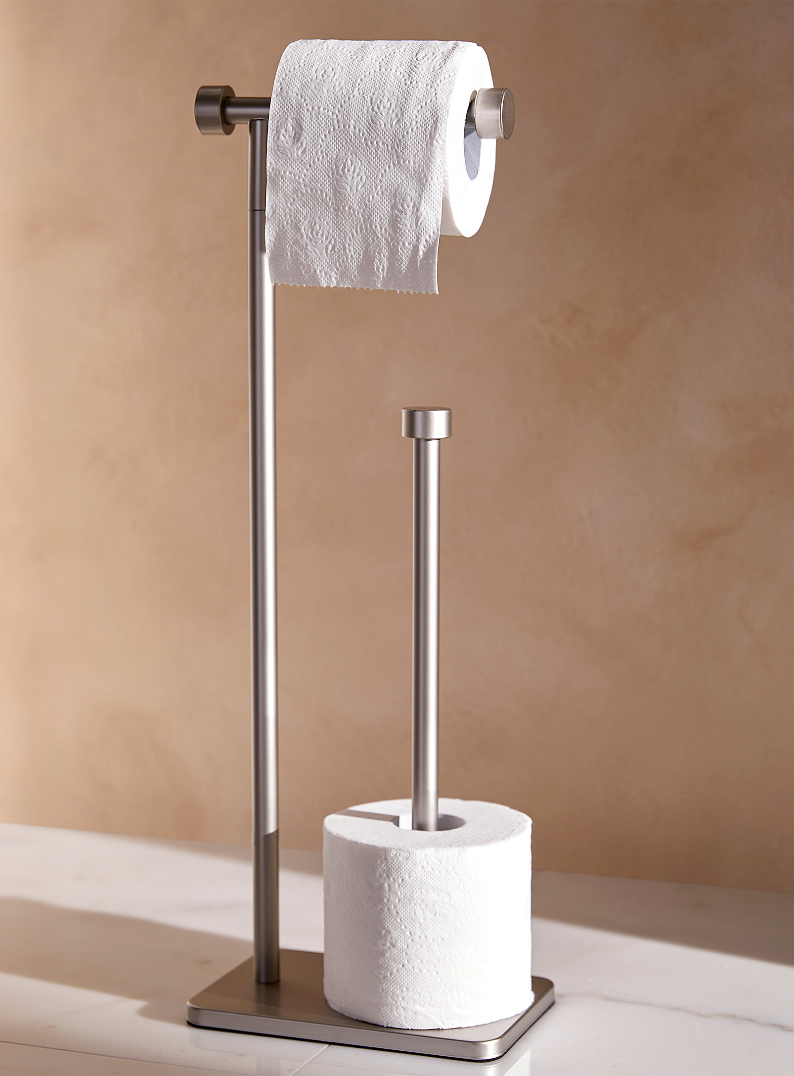 Umbra Silver Toilet Paper Holder With Reserve In Assorted