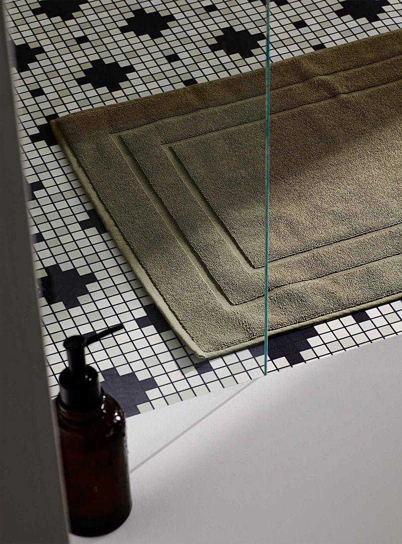 Simons Maison Mossy Green Turkish cotton bath mat 50 x 80 cm
