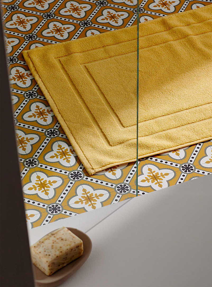 Simons Maison Light Yellow Turkish cotton bath mat 50 x 80 cm