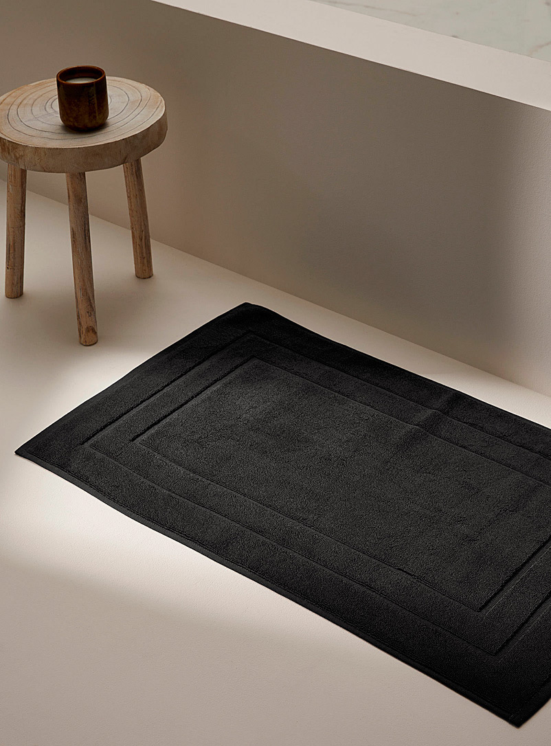Simons Maison Black Turkish cotton bath mat 50 x 80 cm