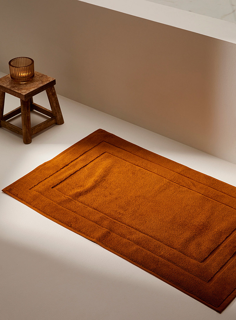 Simons Maison Burnt orange Double-framed Turkish cotton bath mat 50 x 80 cm
