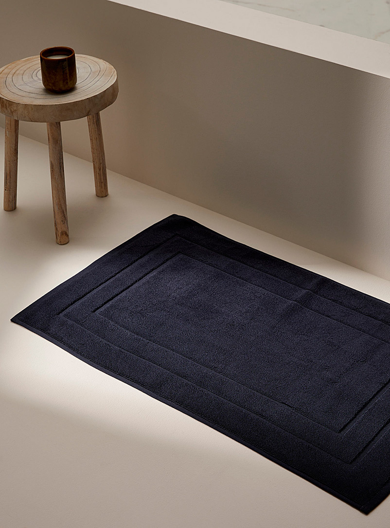 Simons Maison Marine Blue Turkish cotton bath mat 50 x 80 cm