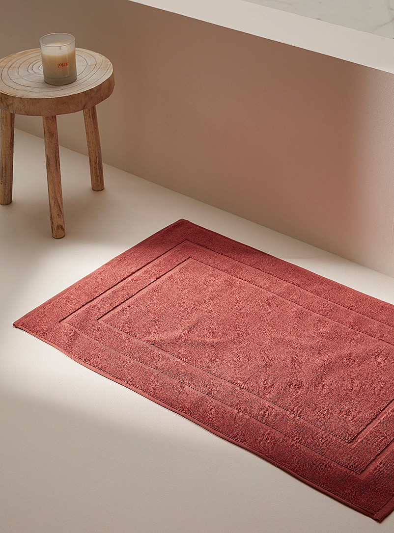 Simons Maison Medium Pink Double-framed Turkish cotton bath mat 50 x 80 cm