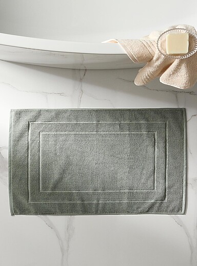 Simons Maison: La descente de bain coton turc biologique 50 x 80 cm Kaki