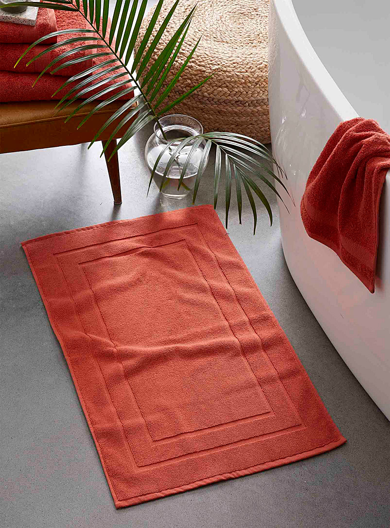 Simons Maison Dark Orange Turkish cotton bath mat 50 x 80 cm