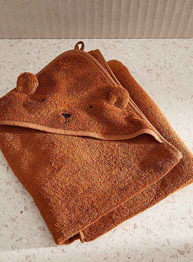 La cape de bain mignon compagnon Enfant